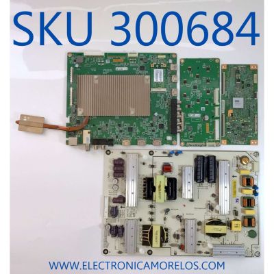 KIT DE TARJETAS PARA TV VIZIO / MAIN 0158CAN00E00 / 1P-0149J00-6012 / FUENTE 09-58CAN000-00 / 1P-1156800-1010 / LED DRIVE 0558CAN00000 / 1P-1156X00-4010 / T-CON MAMDJ2S50 / 94V-0E88441E13 / PANEL V580DJ2-QS5 REV.M1 / MODELO D58U-D3 / D58U-D3 LFTITSAR